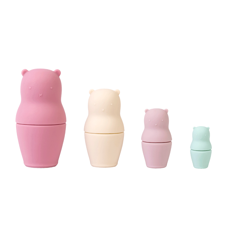 E-shop Saro Baby Didaktická silikónová Matrioška Blossom