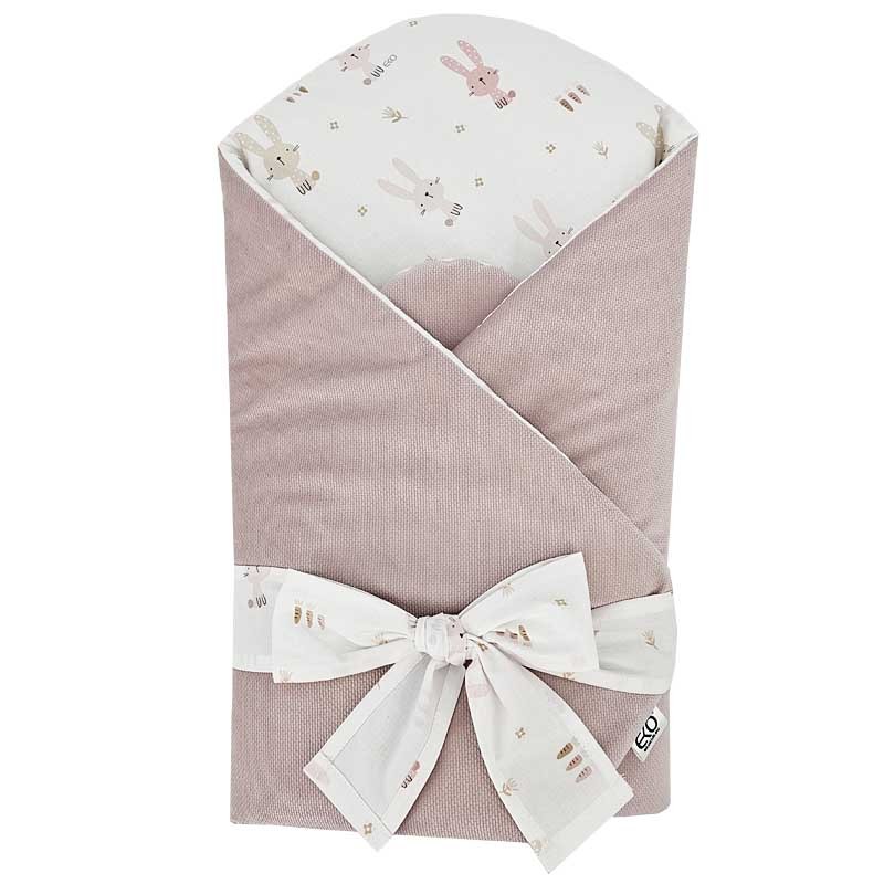 E-shop EKO Zavinovačka bavlnená s VELVET RO-27-BUNNY ROSE PINK