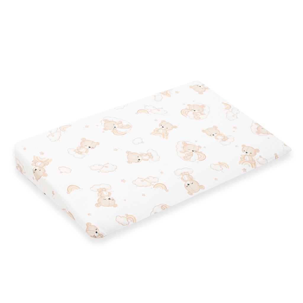 E-shop Poťah na detský vankúš - klin New Baby BASIC 59x37cm bear beige - 56754
