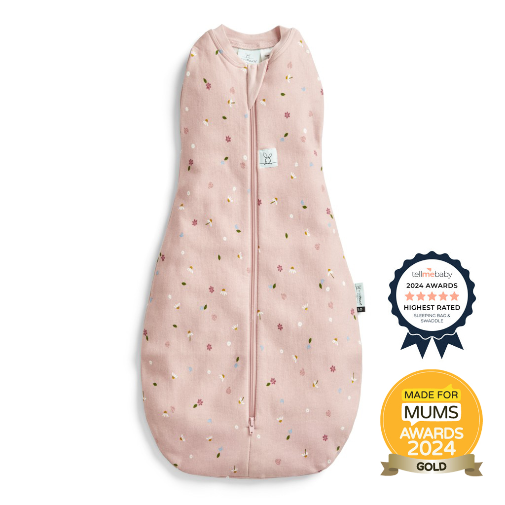 E-shop ERGOPOUCH Zavinovačka a vak na spanie 2v1 Cocoon Daisies 6-12 m, 8-10 kg, 1 tog