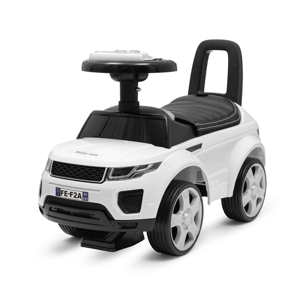 E-shop Detské odrážadlo SUV Baby Mix Prime biele v koži - 57177