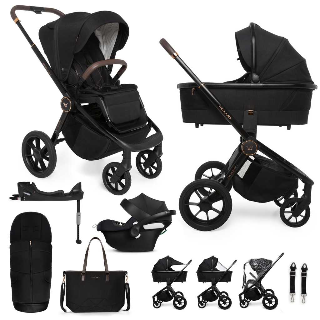 E-shop MUUVO SET Kočík 4v1 Quick SE 2 Sunset black set + CBX By CYBEX Aton B2 i-Size + základňa