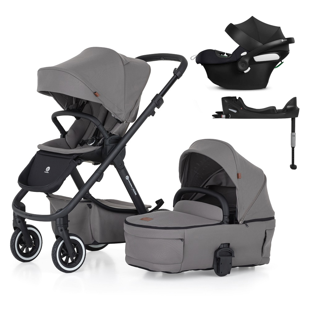 E-shop PETITEMARS PETITE&MARS SET Kočík 4v1 ICON Dove Grey LITE AIR + CBX By CYBEX Aton B2 i-Size