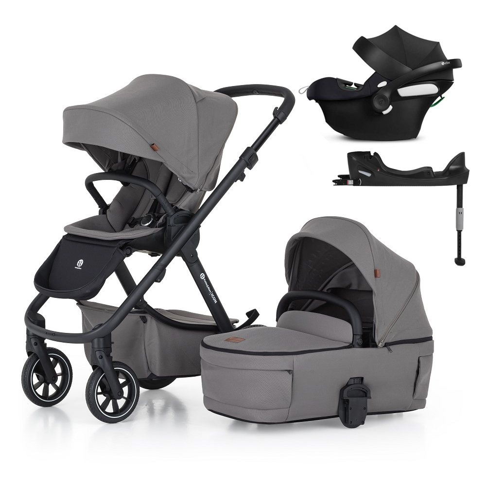 E-shop PETITEMARS PETITE&MARS SET Kočík 4v1 ICON Dove Grey LITE RWS + CBX By CYBEX Aton B2 i-Size