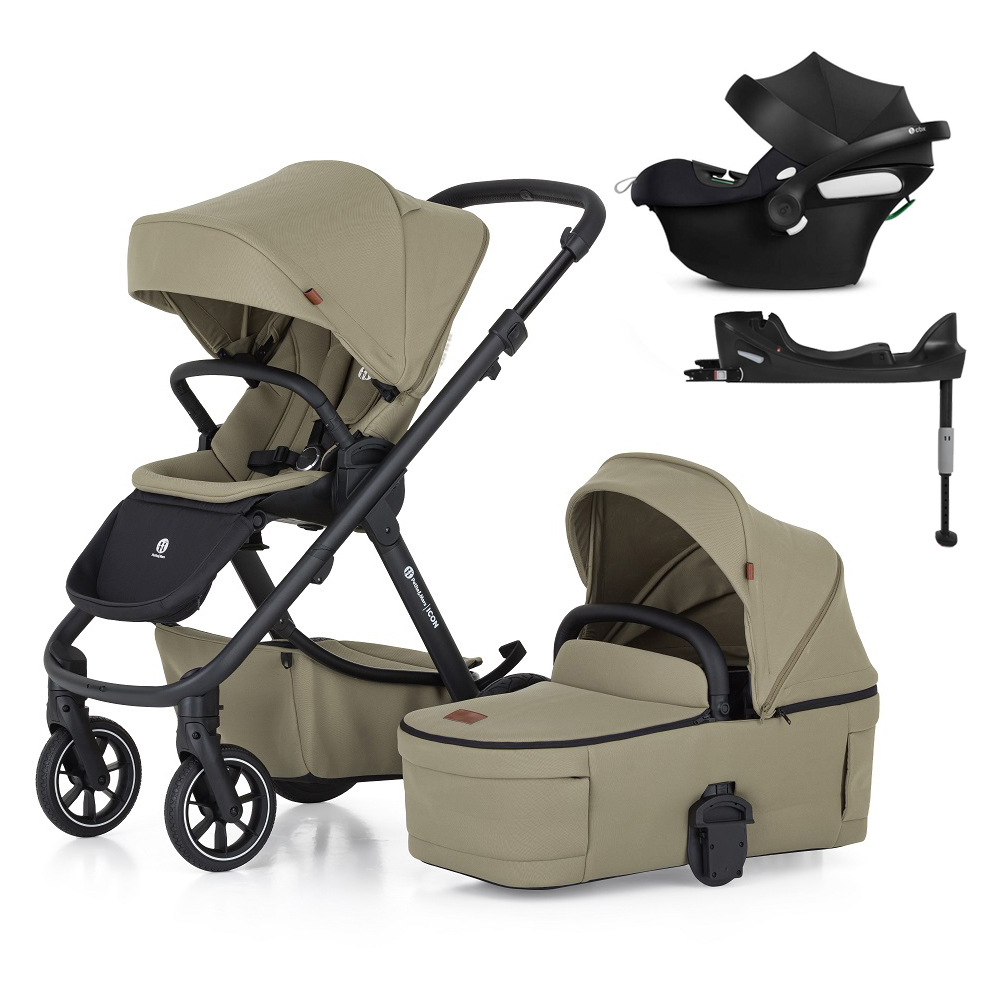 E-shop PETITEMARS PETITE&MARS SET Kočík 4v1 ICON Mossy Green LITE RWS + CBX By CYBEX Aton B2 i-Size