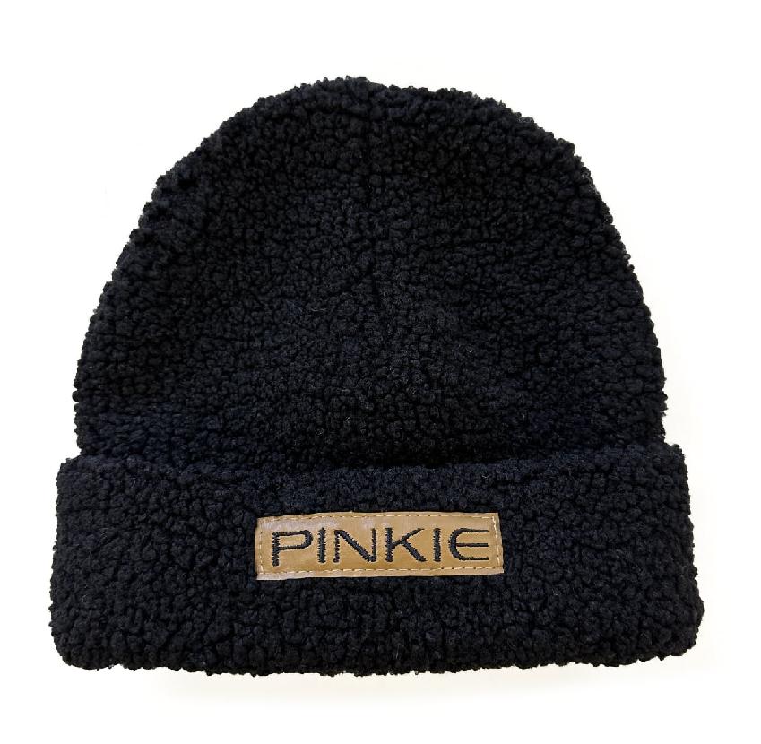 E-shop PINKIE čiapka Label Teddy Black Varianta / veľkosť: 3-6 rokov
