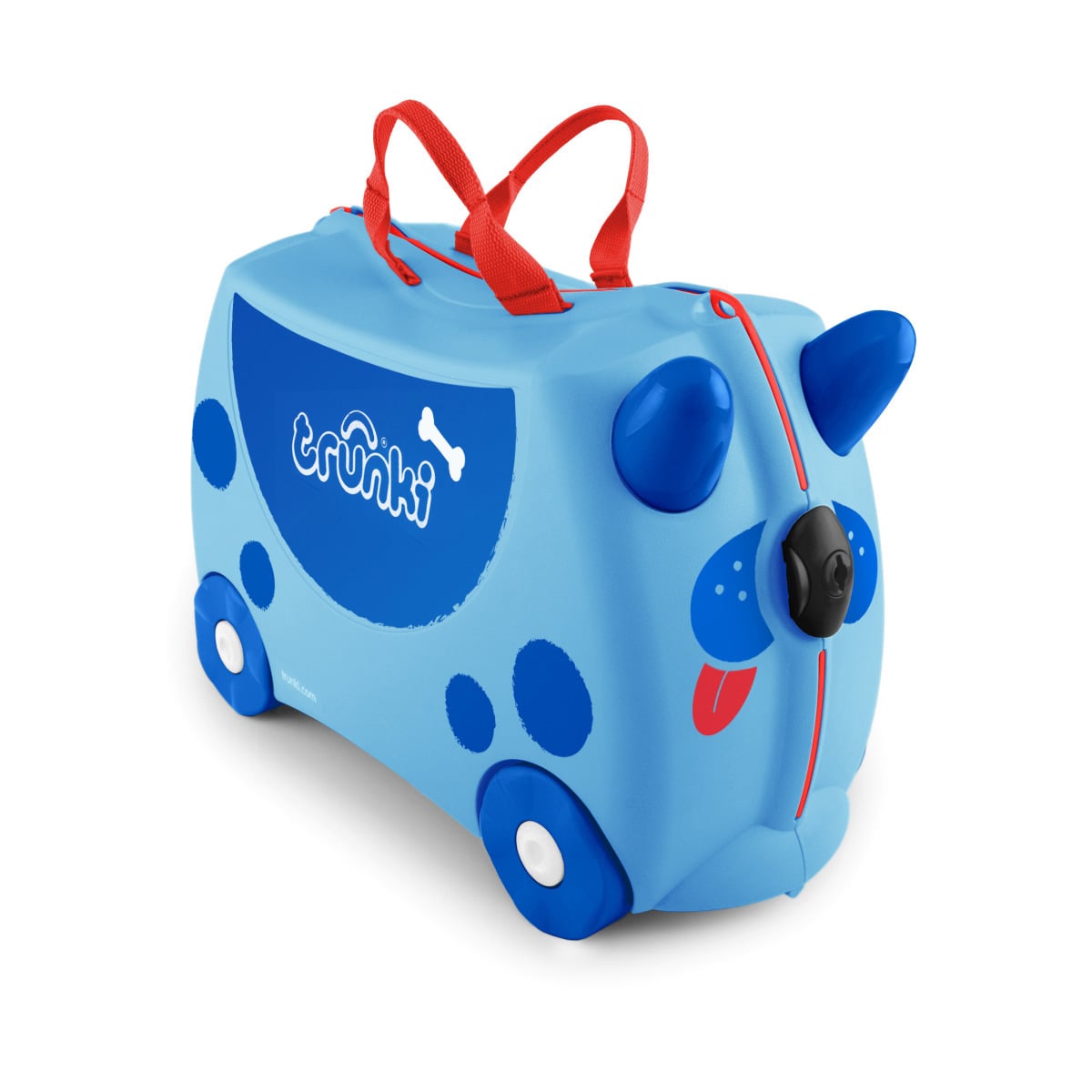 E-shop Trunki Kufor s kolieskami - Modrý pes, od 3r+