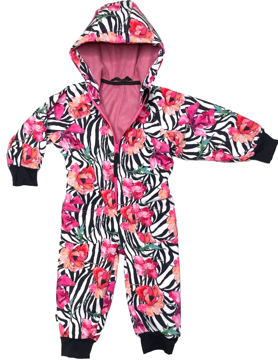 E-shop softshellová kombinéza Pinkie Zebra Varianta / veľkosť: 98-104