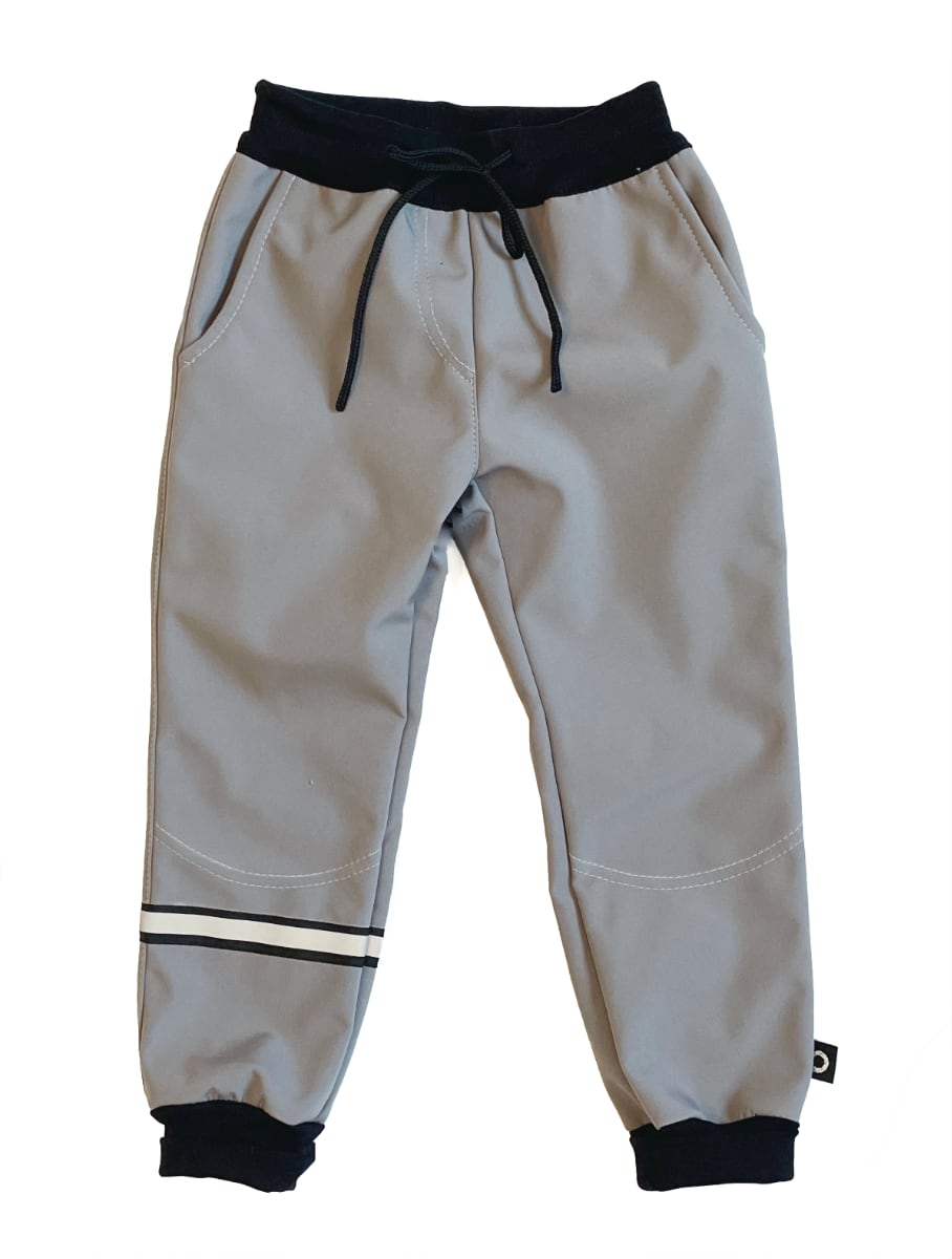PINKIE softshellové nohavice Grey/Black Varianta / veľkosť: 134-140