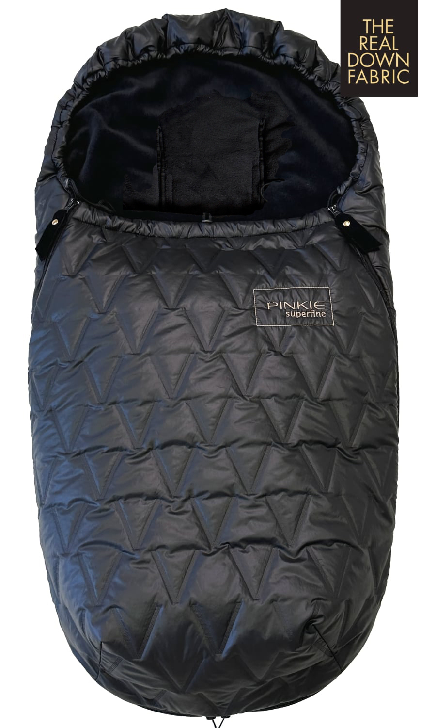 E-shop PINKIE páperový zimný fusak Superfine Vee Black