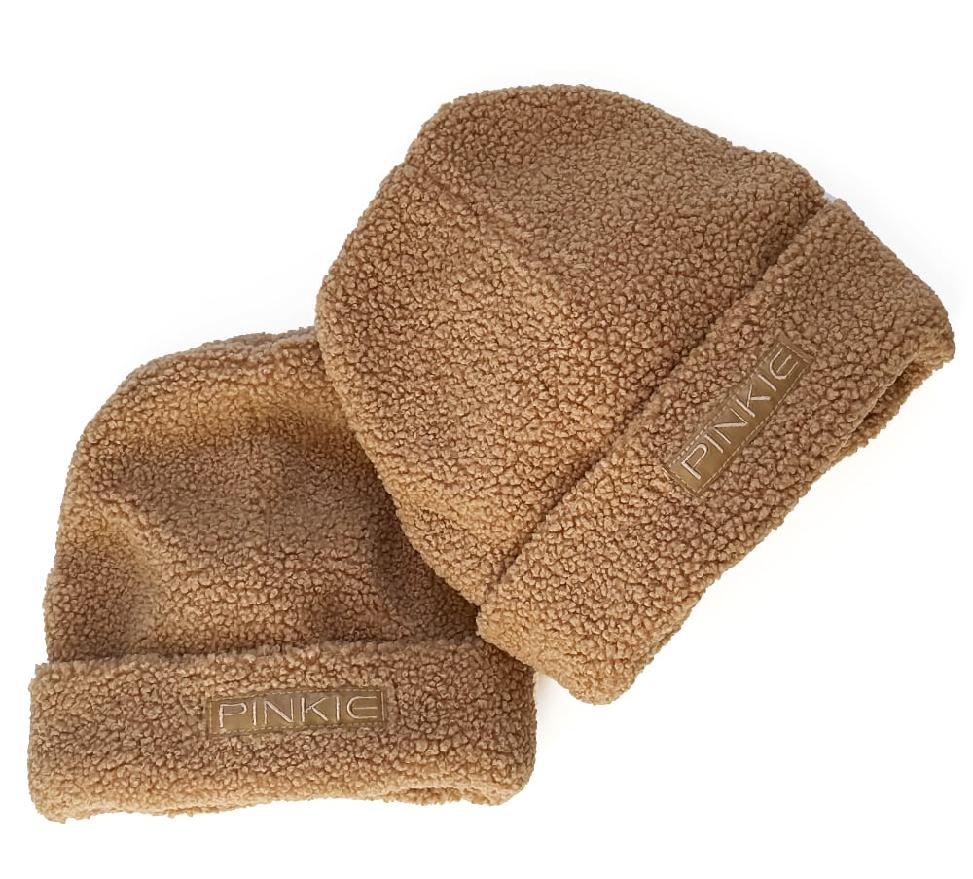 E-shop PINKIE čiapka Label Teddy Brown Duo Varianta / veľkosť: 3-6 rokov +dospelá