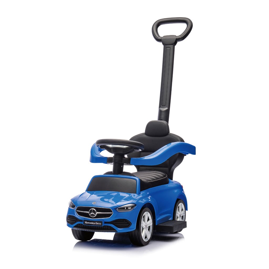 E-shop Detské odrážadlo s vodiacou tyčou MERCEDES C-Class Deluxe Milly Mally Blue - 57248