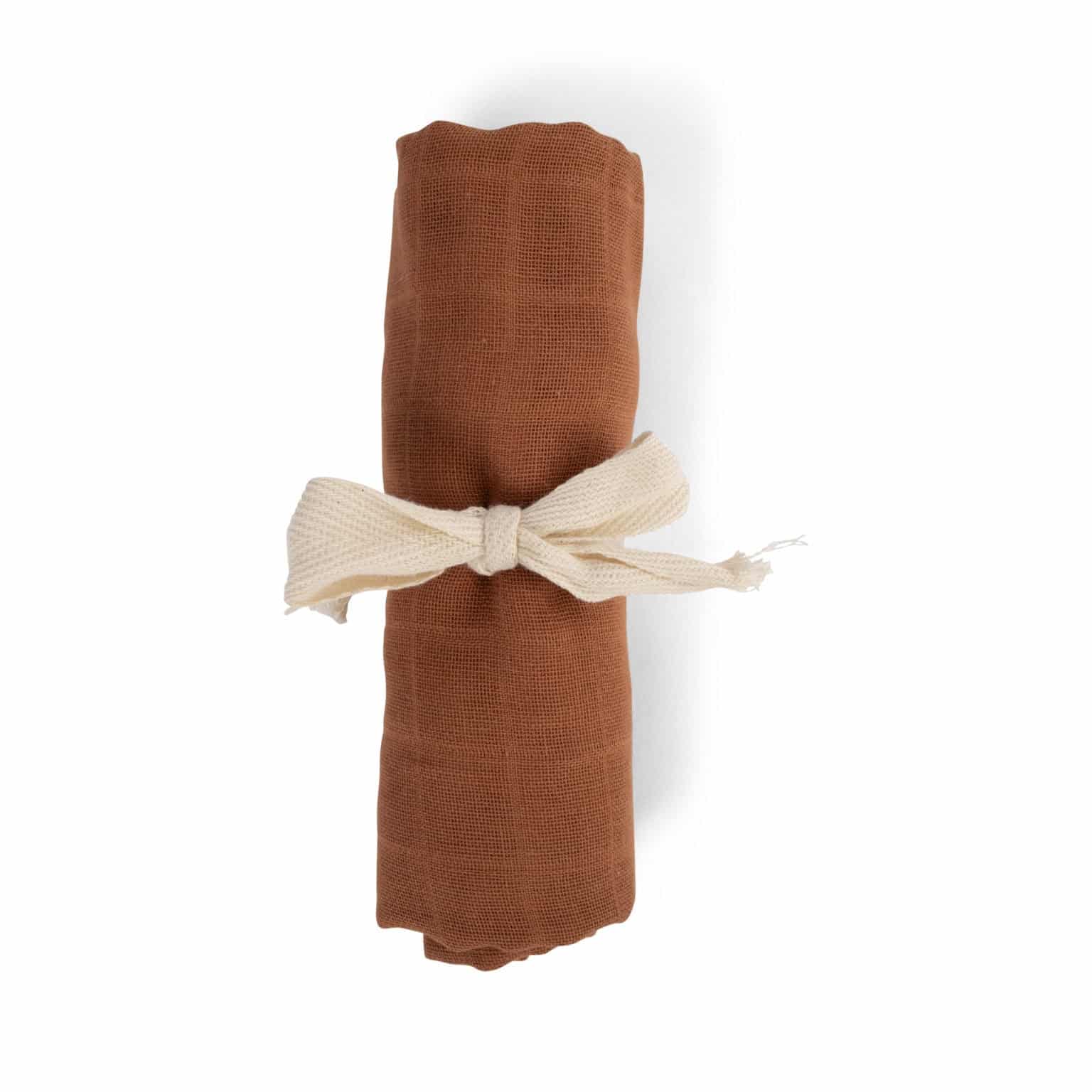 E-shop MUŠELÍNOVÁ PLIENKA GOTS FILIBABBA - AMBER BROWN