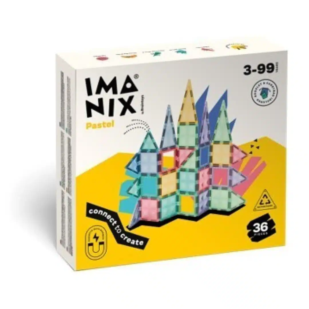 E-shop MAGNETICKÁ STAVEBNICA IMANIX PASTEL- 36 KUSOV