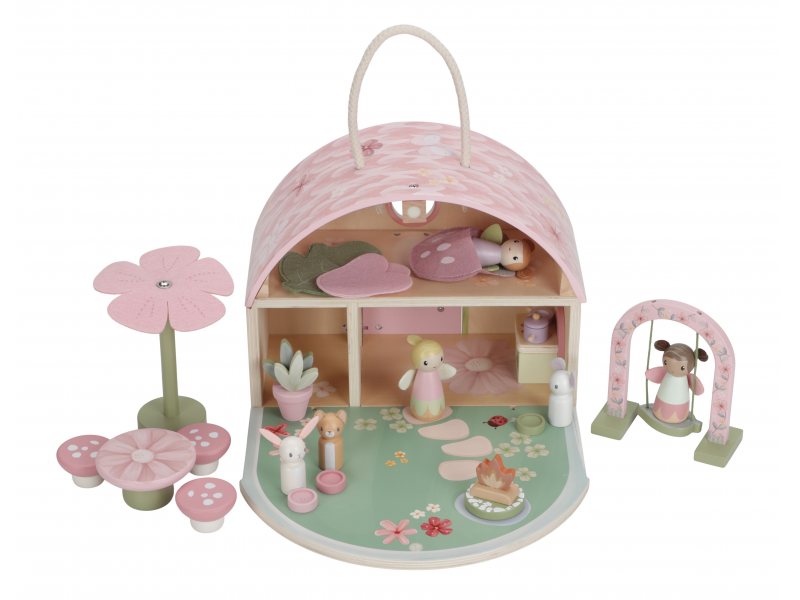 E-shop Little Dutch Domček pre víly drevený prenosný Fairy Garden