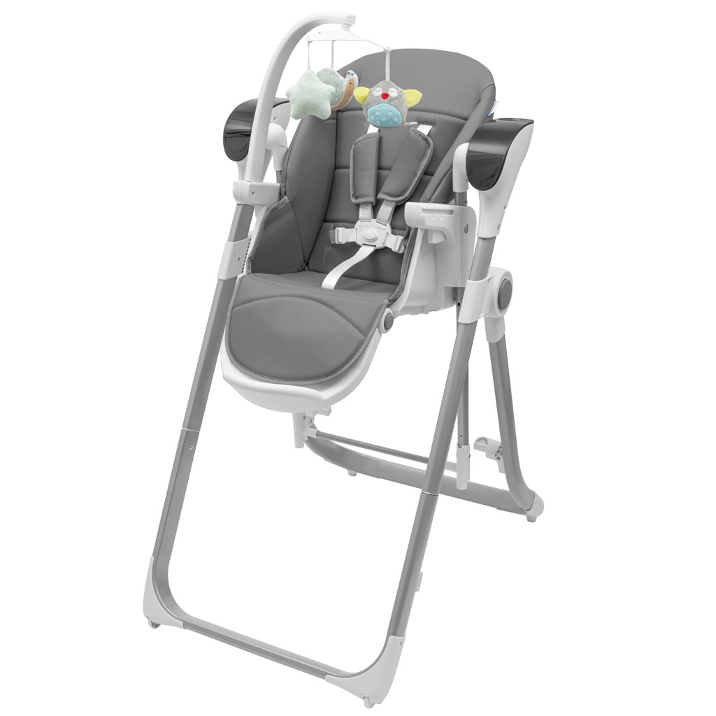 E-shop Detská jedálenská stolička 2v1 pre deti SMART New Baby grey - 56307