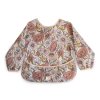 Long Sleeve Bib Retro Flowers p