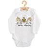 Detské body s potlačou New Baby Ľudový vzor Děvčica z Moravy, 62 (3-6m) - 57385