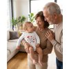 Detské body s potlačou New Baby Byli tady babička s dědou, 80 (9-12m) - 57402