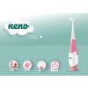 NENO Kefka detská elektrická pre deti Denti - ružová 3m+