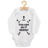 Detské body s potlačou New Baby You can do it daddy!, 56 (0-3m) - 57554