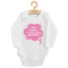Detské body s potlačou New Baby Keď plačem, tak mám asi nejaký problém! ružová, 86 (12-18m) - 57762