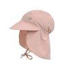 LÄSSIG Sun Protection Flap Hat 2025 peach 07-18 mo.
