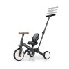 Detská trojkolka 5v1 Milly Mally Optimus Max s vodiacou tyčou dark grey - 58435