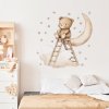 Sipo Nálepky na stenu pre detskú izbu,  Teddy bear on a ladder