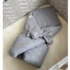 12375 2 zavinovacka bellou muslin flower grey