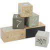 label label milnikove kostky olive green