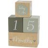 label label milnikove kostky olive green