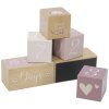 label label milnikove kostky pink