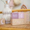 label label milnikove kostky pink