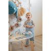 label label stolecek s aktivitami blue
