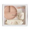 Silicone Feeding Set 2 Blush Pink Flowers p
