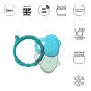 3 MM Cooling Teether Ring BlueMintGreen PS 02