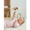 Plyšové hrkálka s pískatkom Baby Mix – psík hnedý - 56572
