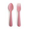 Dinnerware Fork and Spoon Set Dusty Rose p
