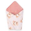 Zateplená zavinovačka do autosedačky New Baby Love Teddy Bear pink - 59221