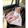 Zateplená zavinovačka do autosedačky New Baby Love Teddy Bear pink - 59221