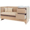 Kombi postieľka Faktum Sienna 3v1 Cappuccino 70x120