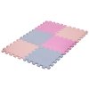 Rialto Baby Penová puzzle kocka - light pink, silver, pink
