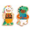 puzzle magnetky kostymy djeco DJ03128 2