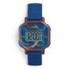 dd00457 naramkove digitalne hodinky ticlock modra spirala