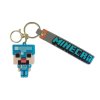 Detská kľúčenka Minecraft Diamantový Steve s pútkom a karabínou