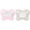 CHICCO Cumlík Physio Dual Soft silikónový dievča 2-6m, 2 ks