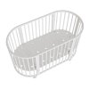 Detská rastúca postieľka 3v1 oválna + matrac New Baby biela - 59269