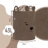 Sipo Kôš na hračky Premium Bouclé so šnúrkou / 43 l, Bear (Brown)