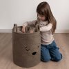 Sipo Kôš na hračky Premium Bouclé so šnúrkou / 43 l, Bear (Brown)